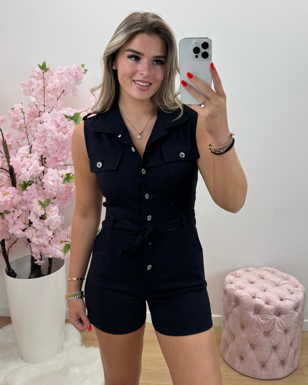 Playsuit Anna zwart