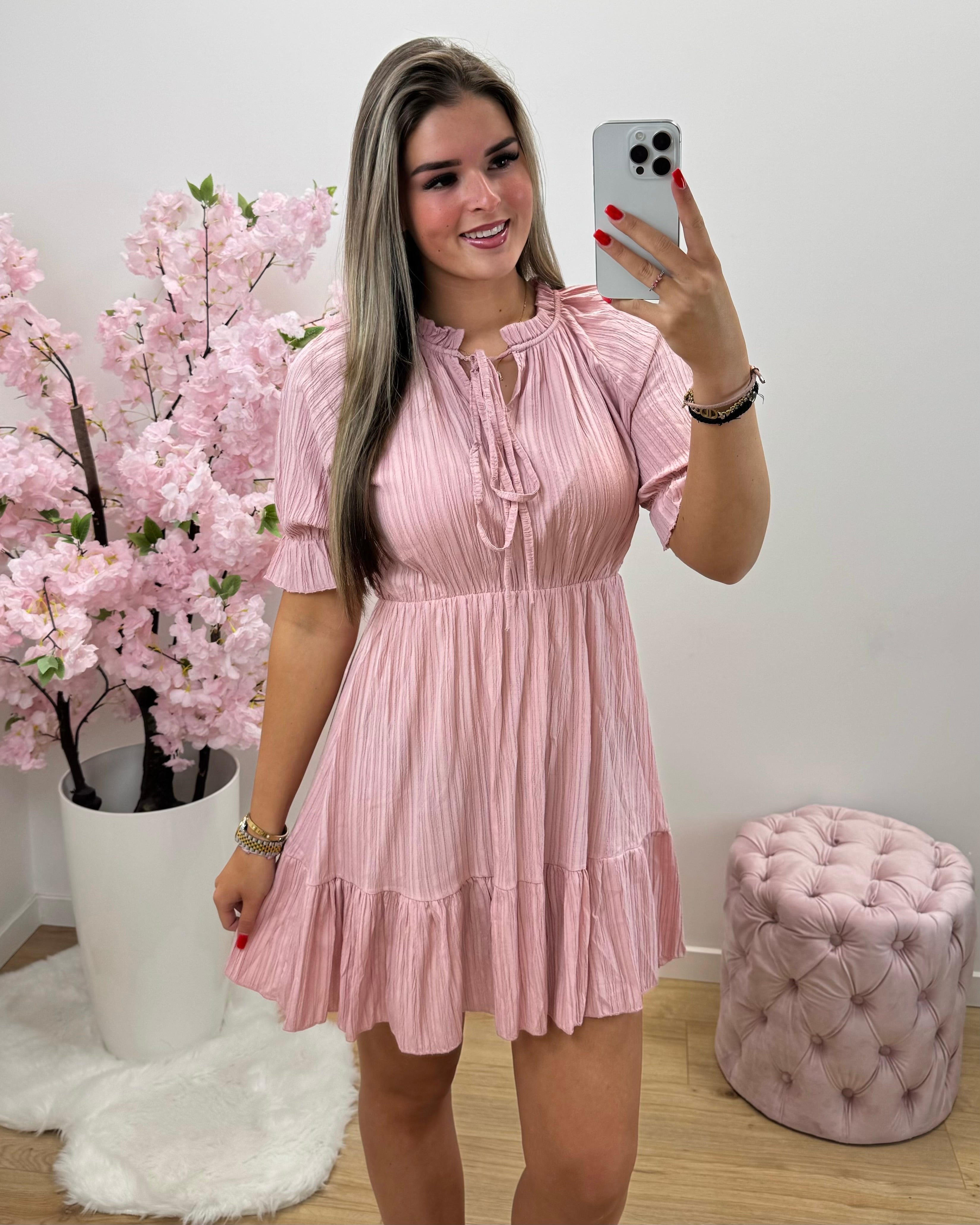 Jurk Sofia roze