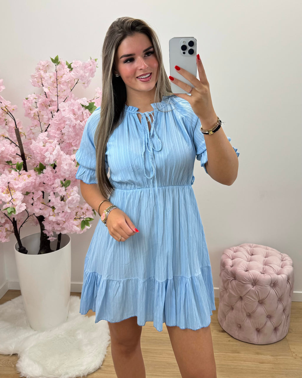 Jurk Sofia blauw