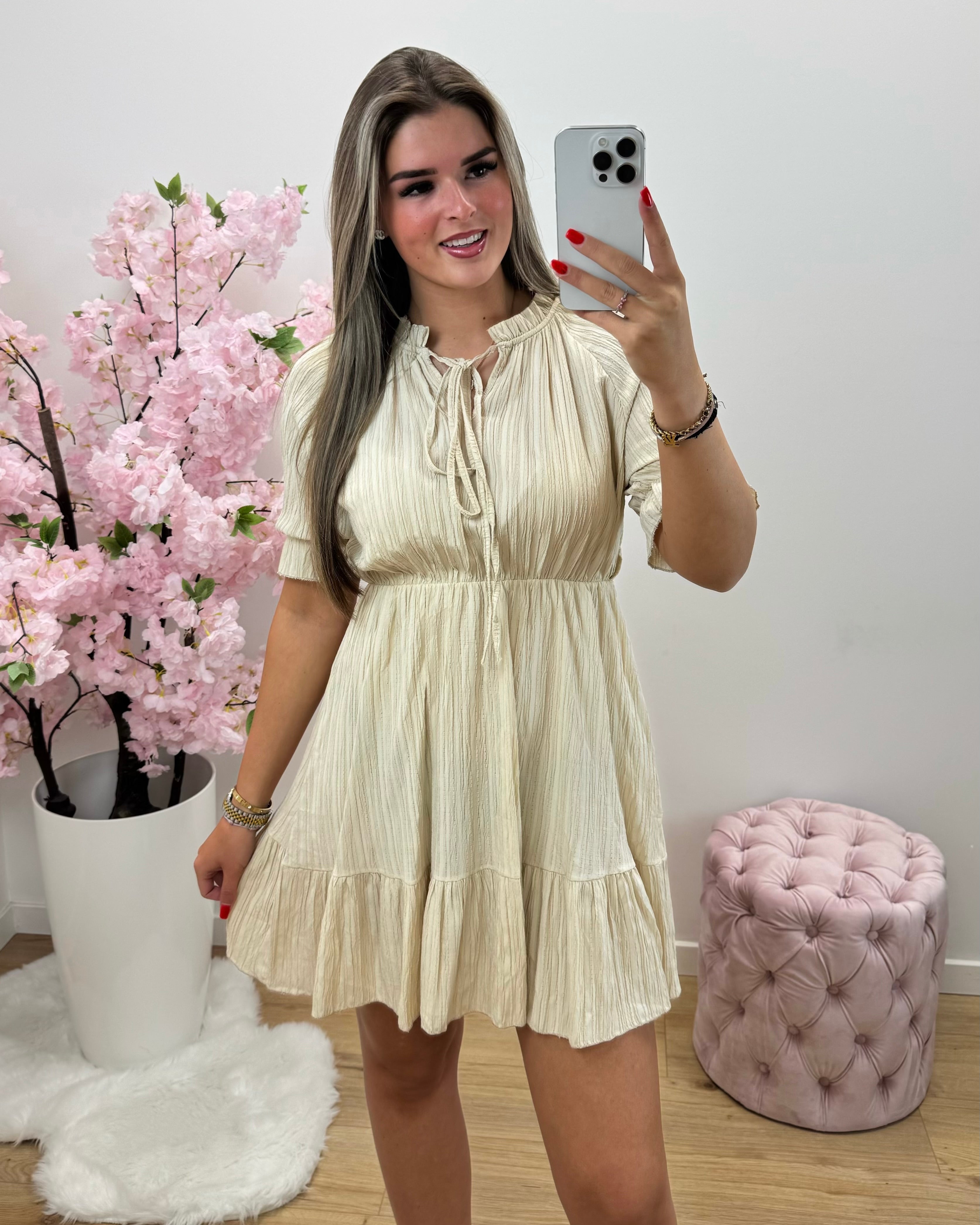 Jurk Sofia beige