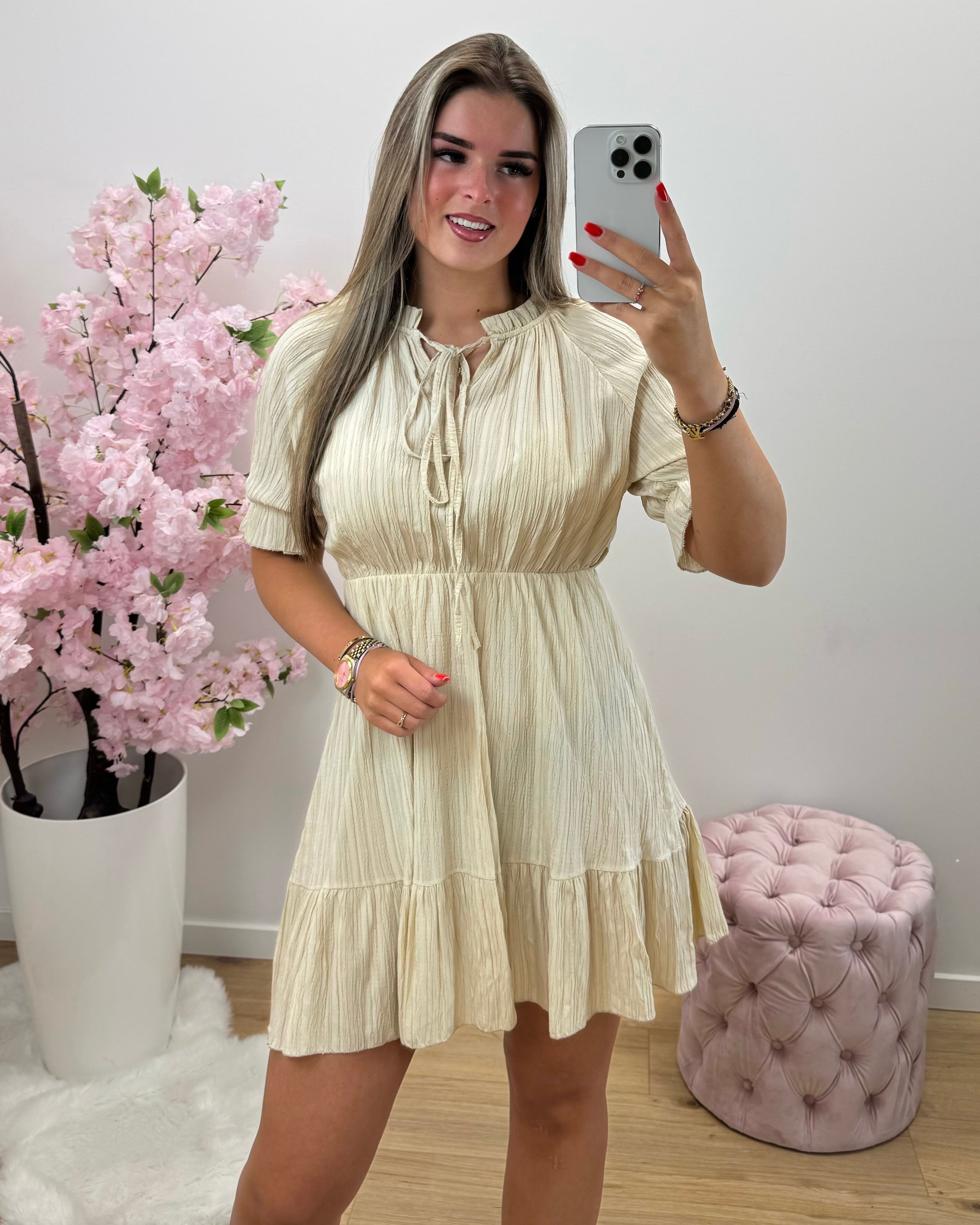 Jurk Sofia beige