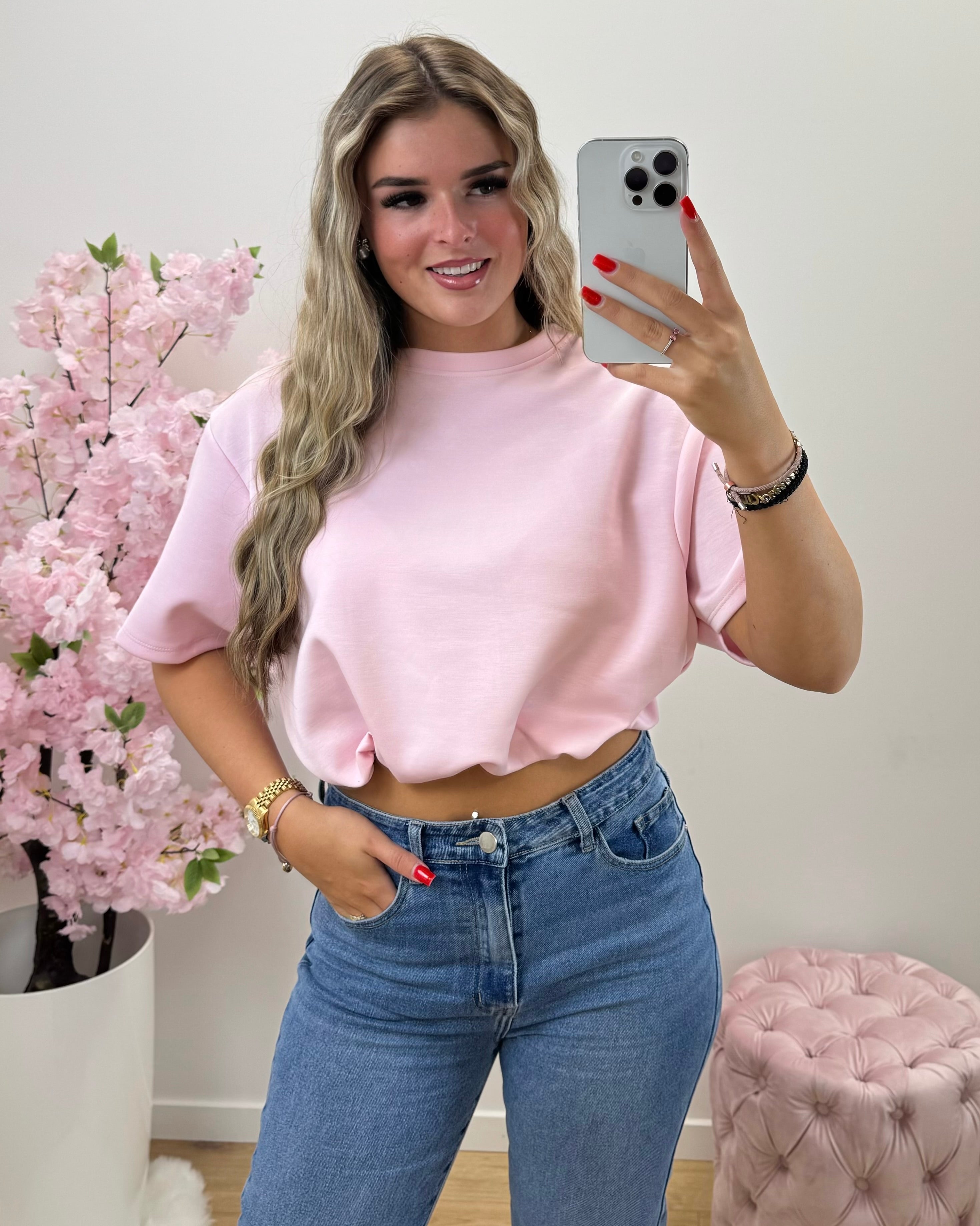 Shirt Elena roze