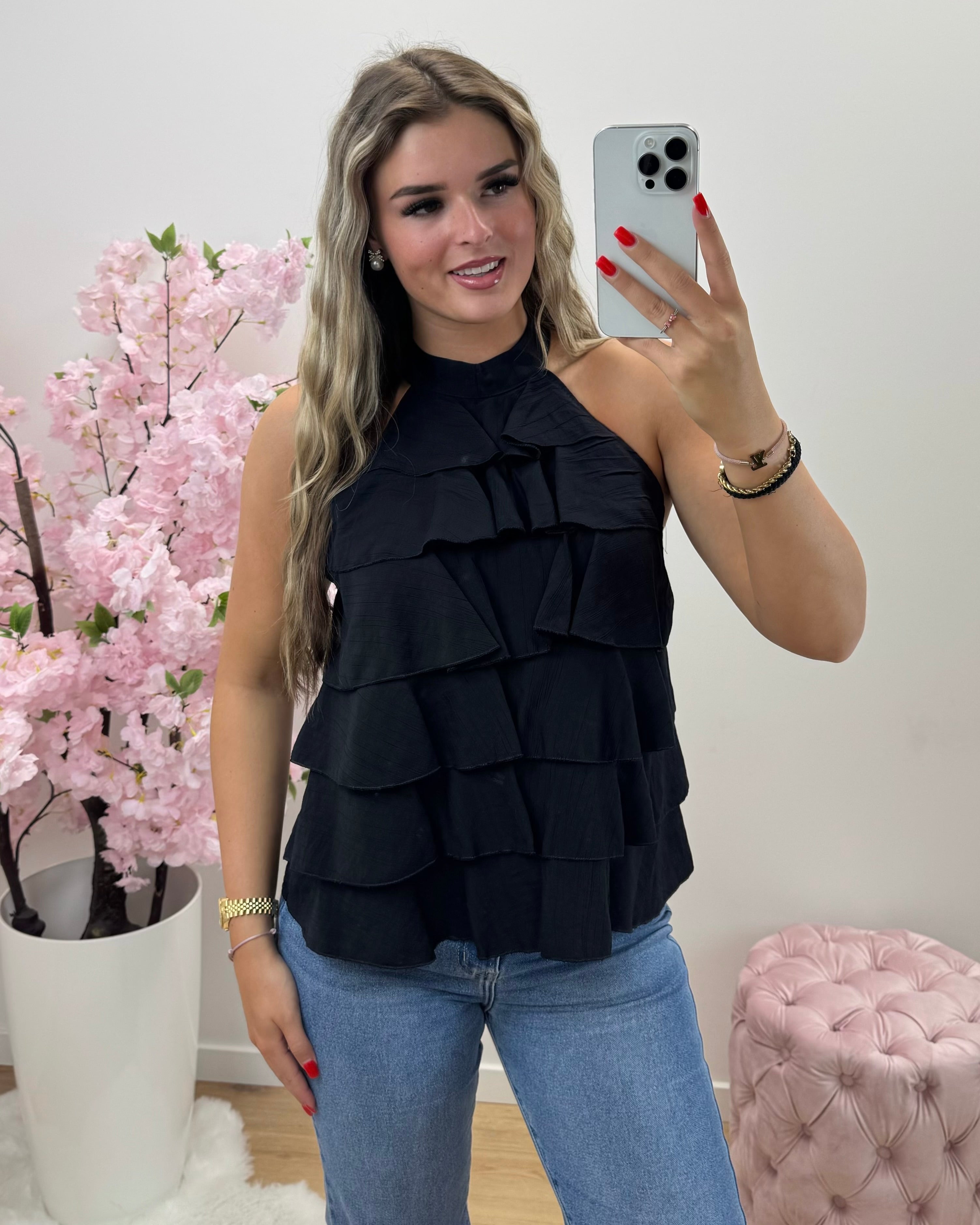 Top Lily zwart