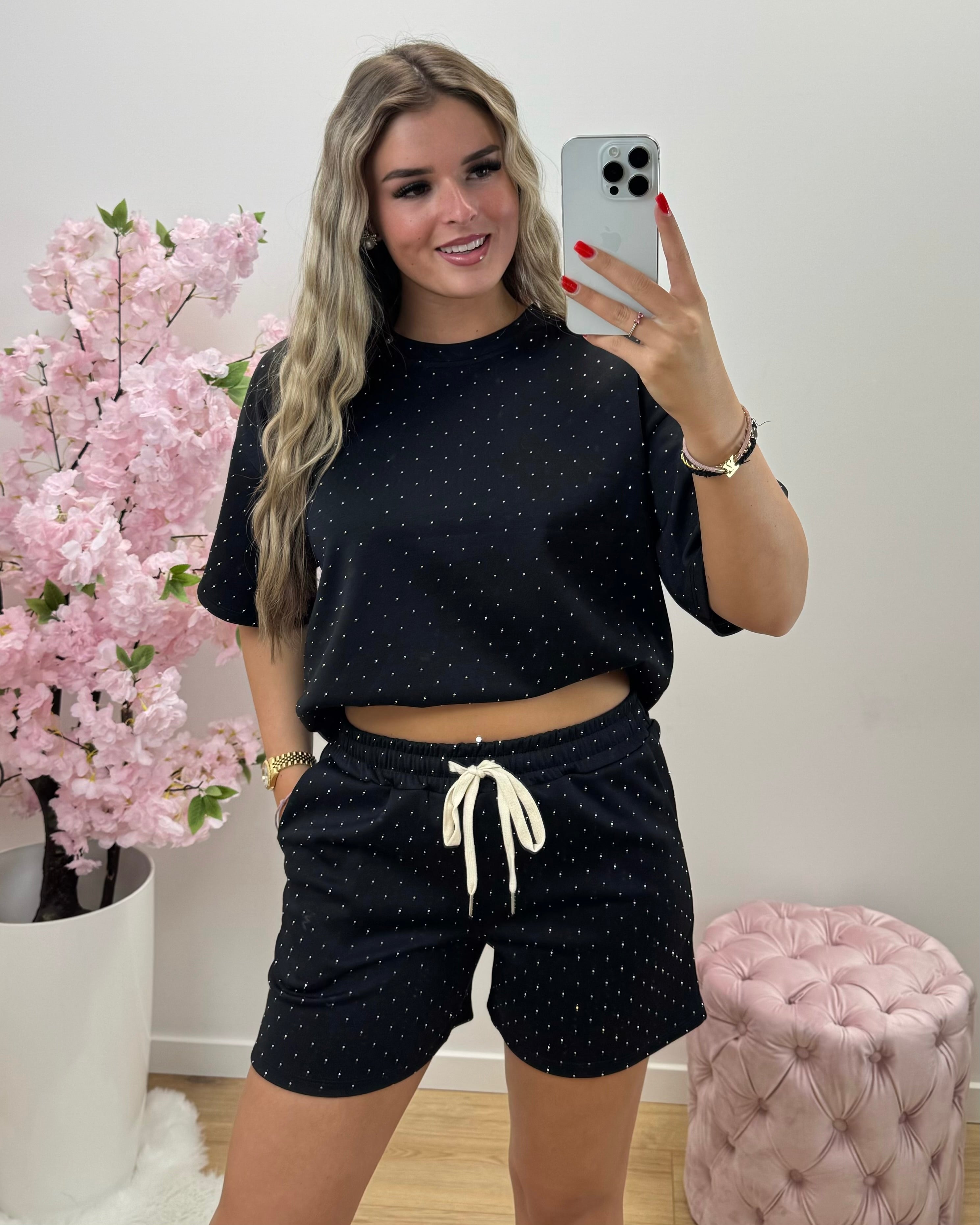 Set Glitter zwart