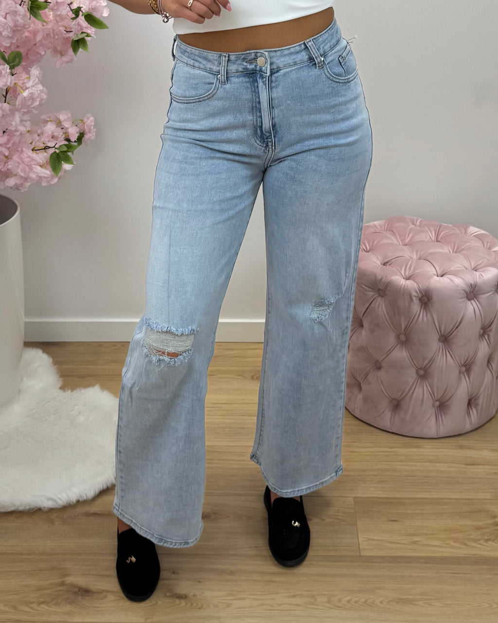 Broek Vivia lichtblauw