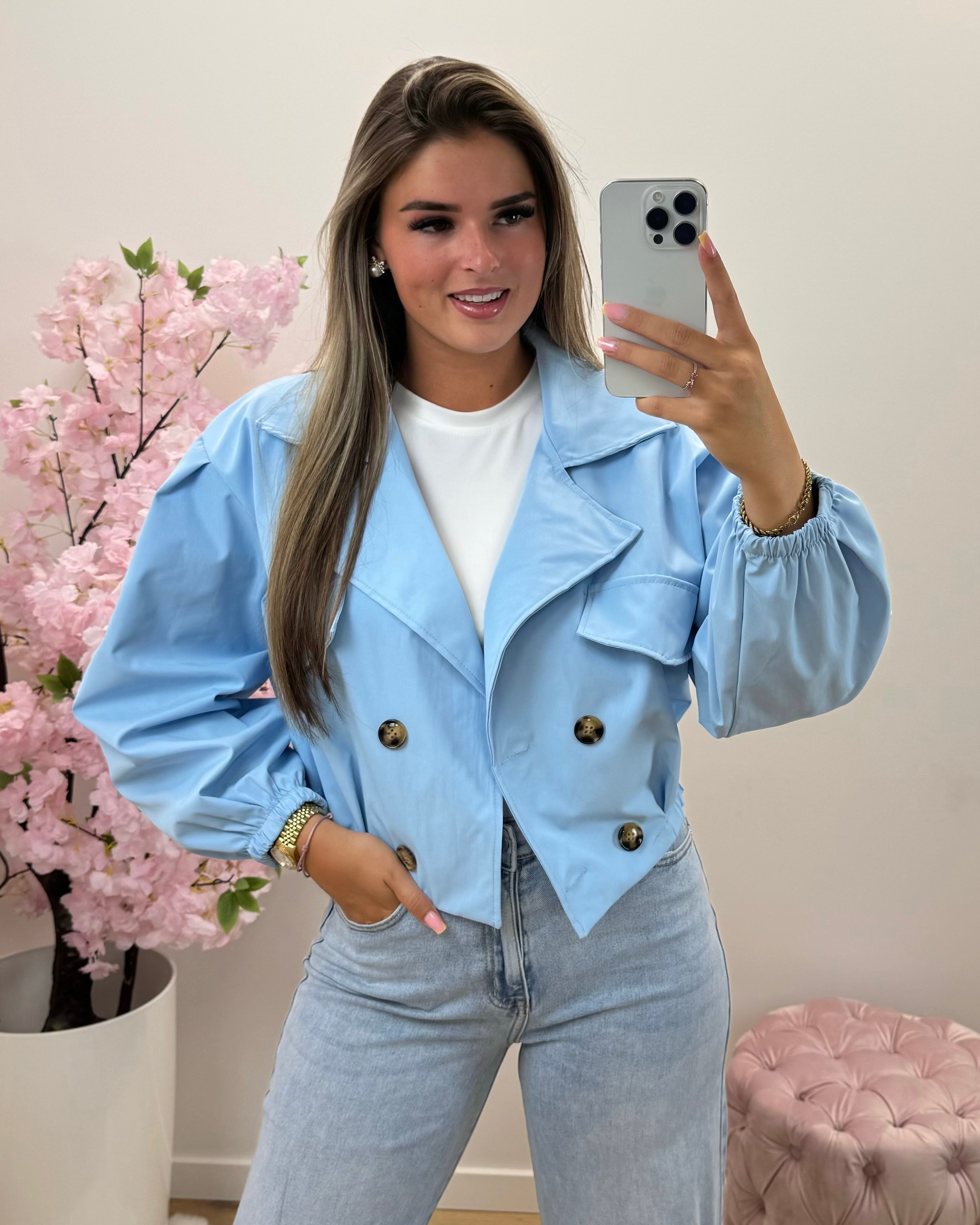 Jas Sarah blauw