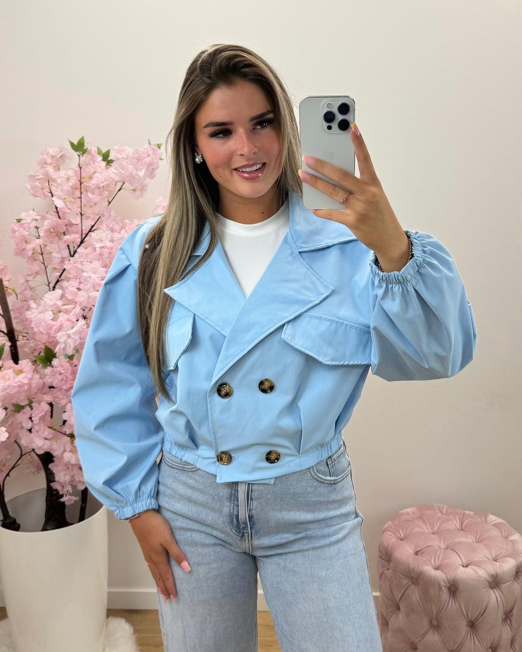 Jas Sarah blauw