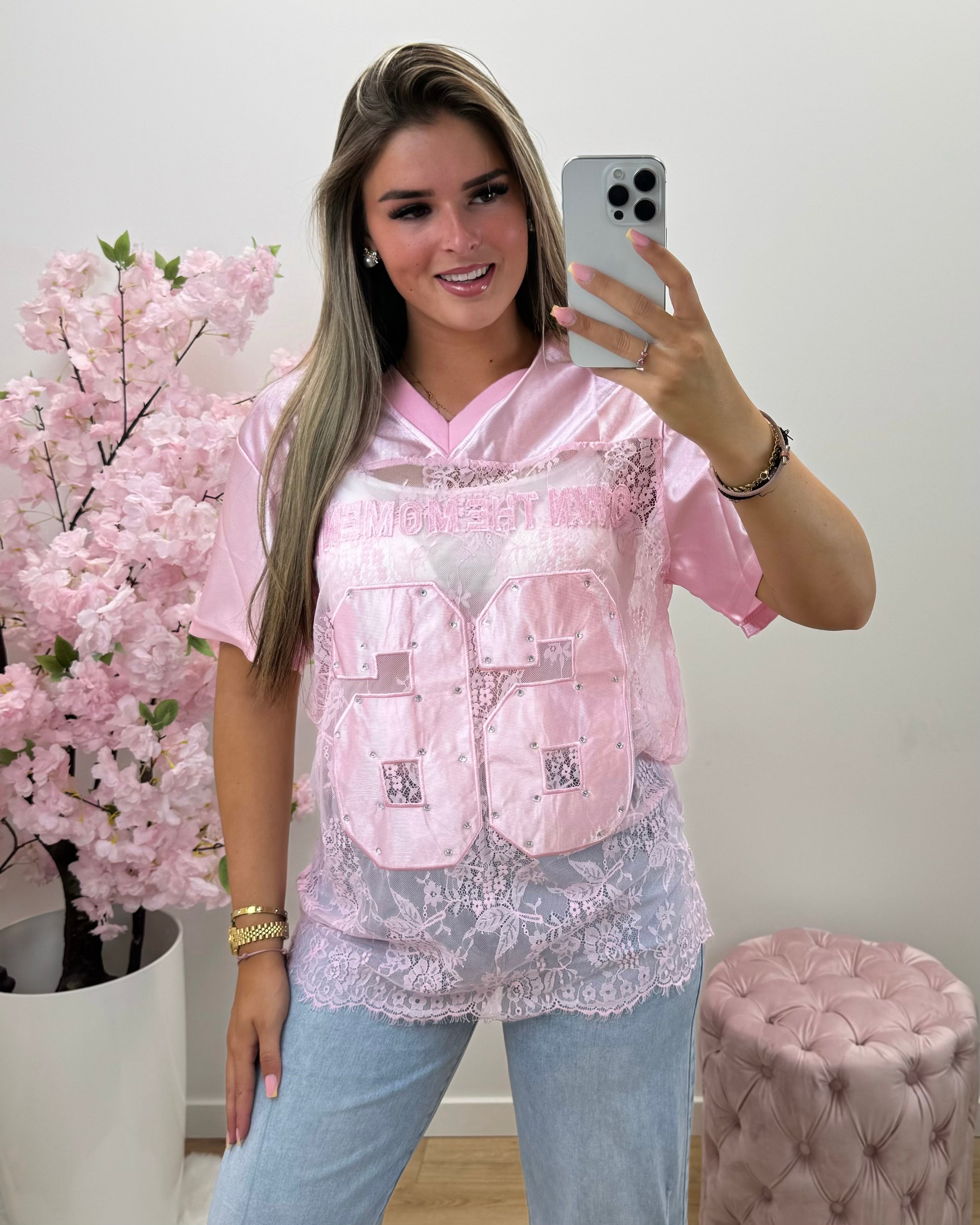 Shirt Manon roze