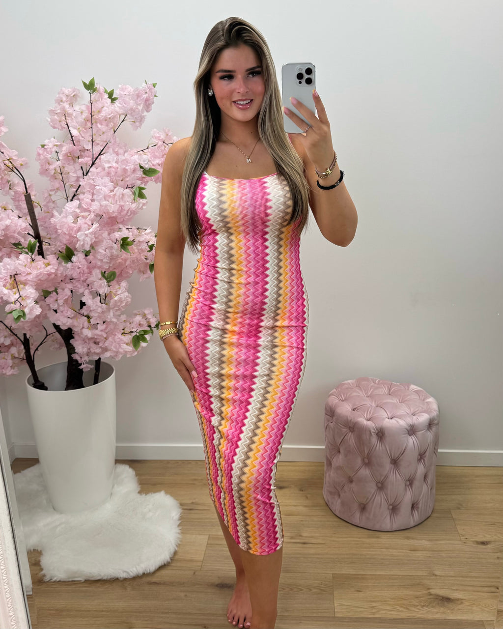Jurk Viviane oranje