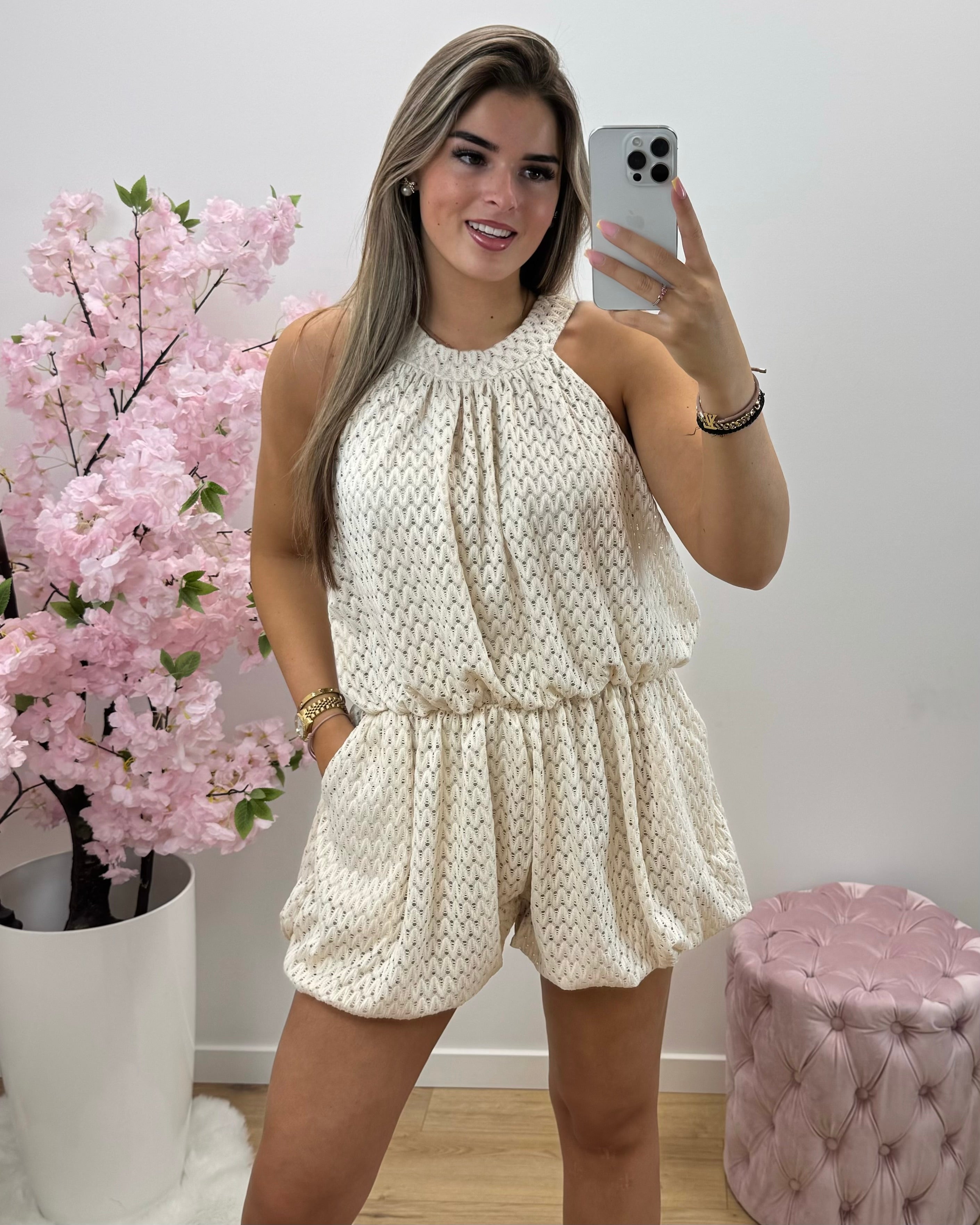 Playsuit Bailey beige