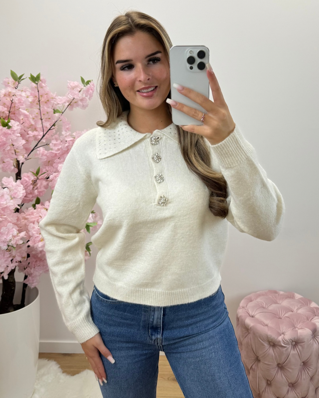 Trui Raquel crème