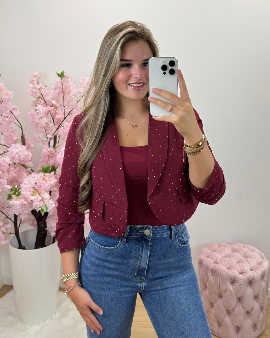 Blazer Charlie bordeaux
