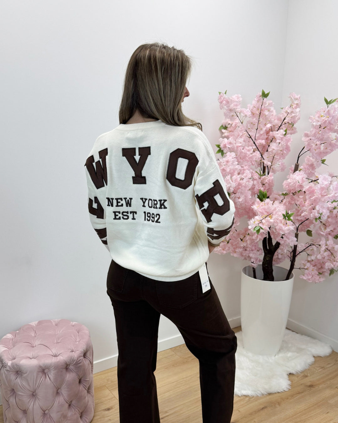 Trui New york crème