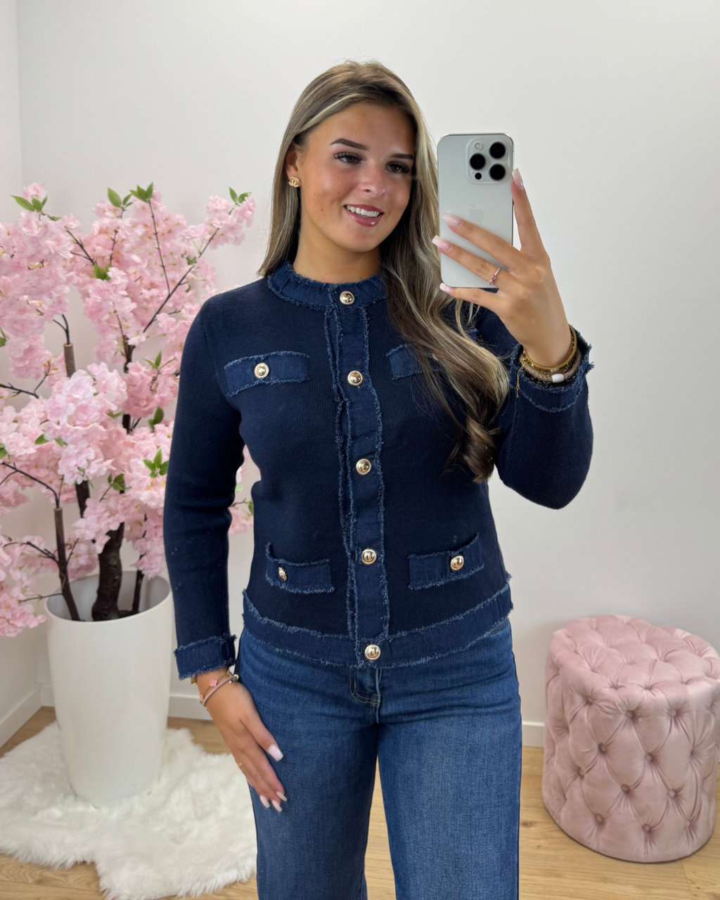 Trui/vest Bella blauw