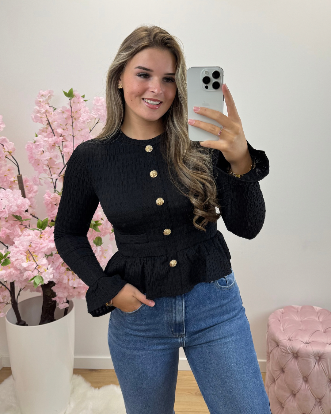 Top Lina zwart