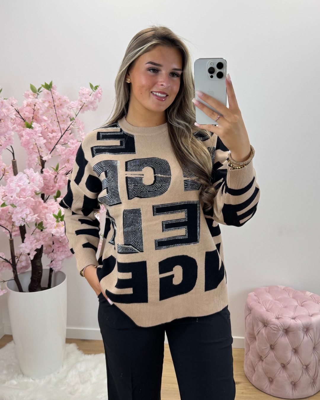 Trui Dessy bruin