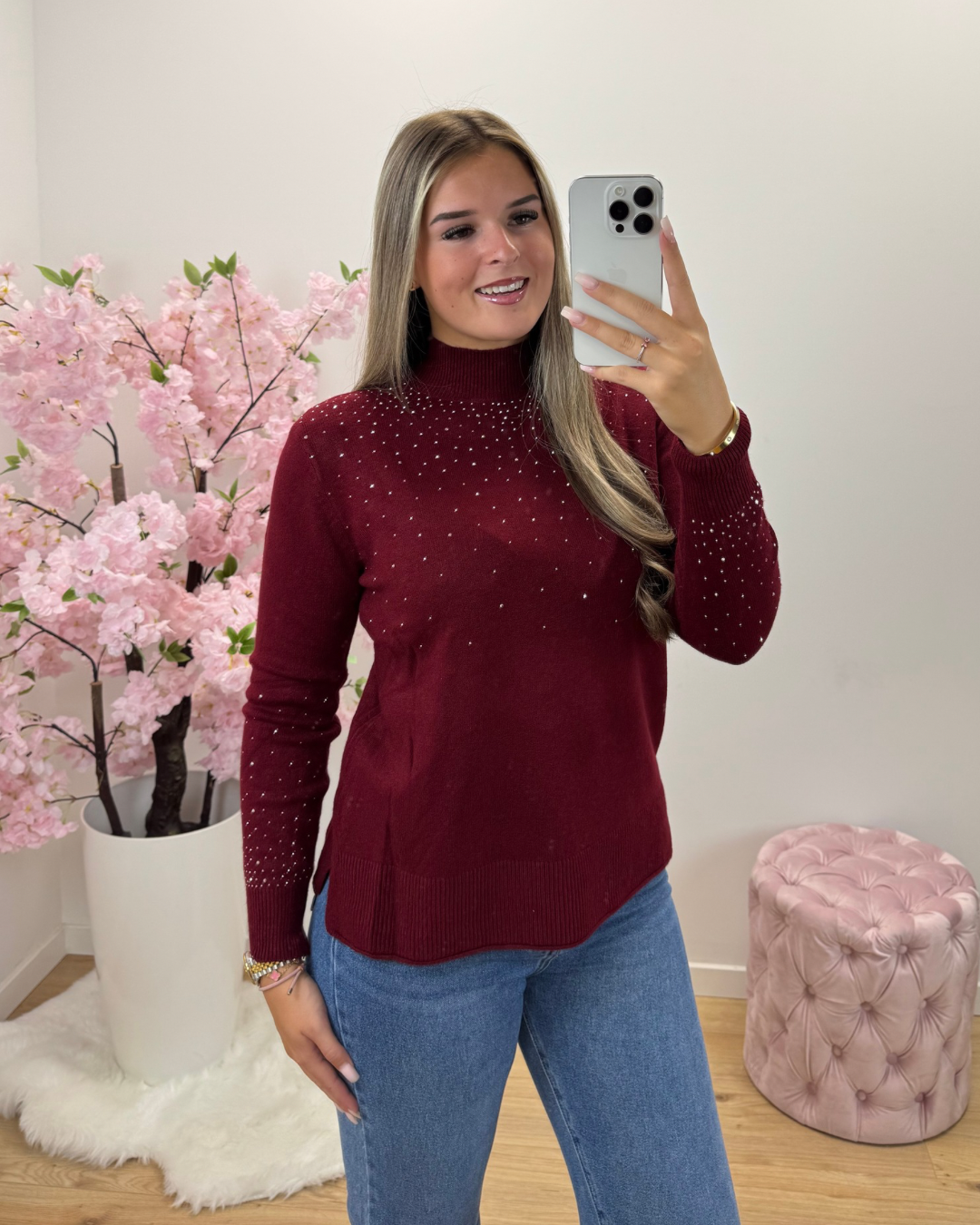 Trui Emma bordeaux