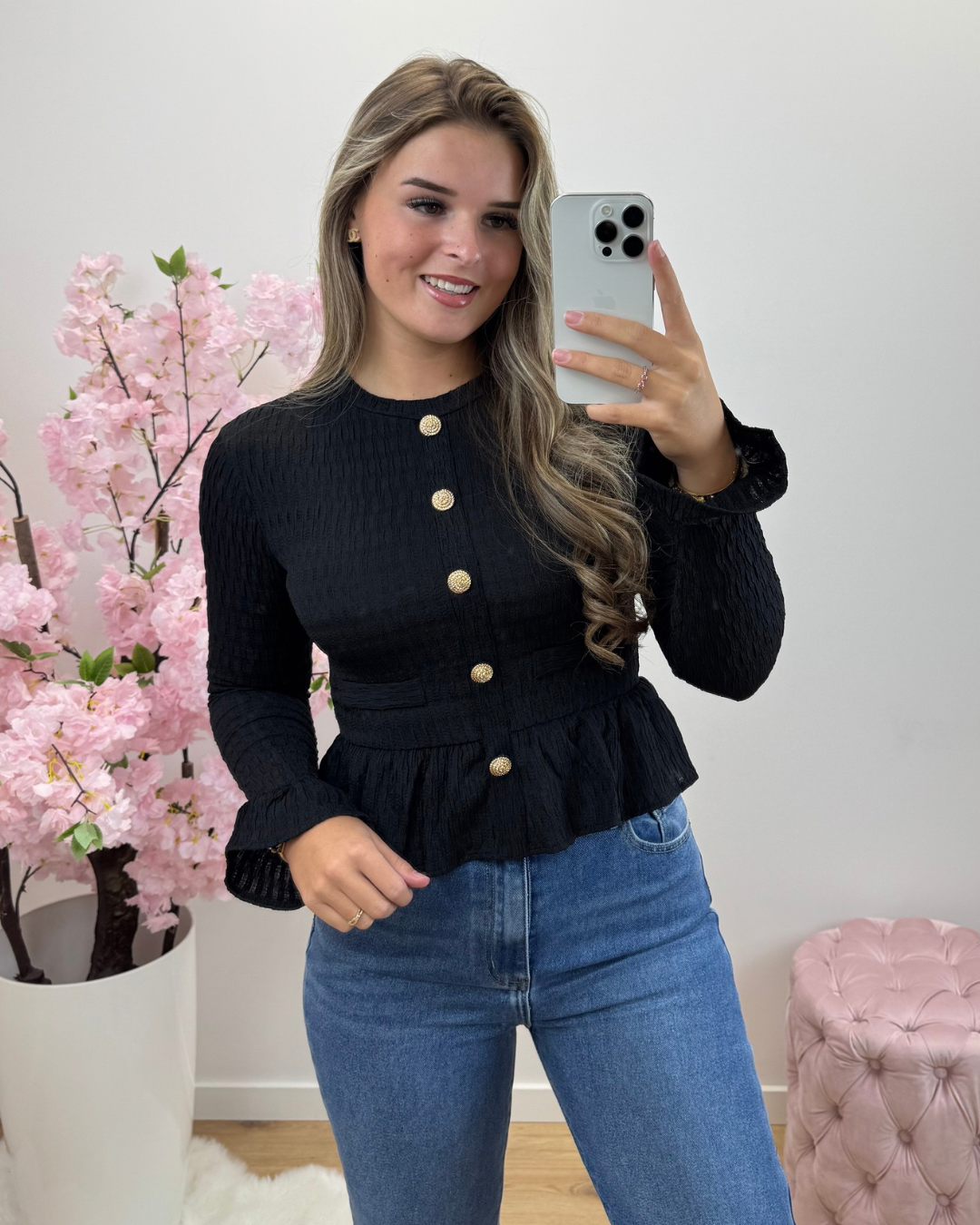 Top Lina zwart