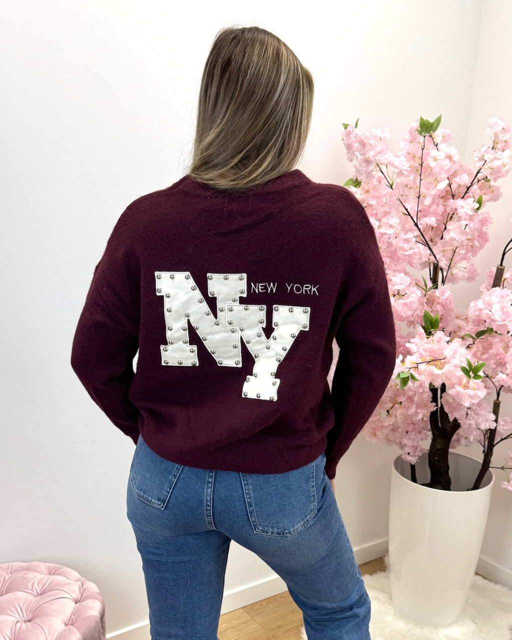 Trui Romy bordeaux