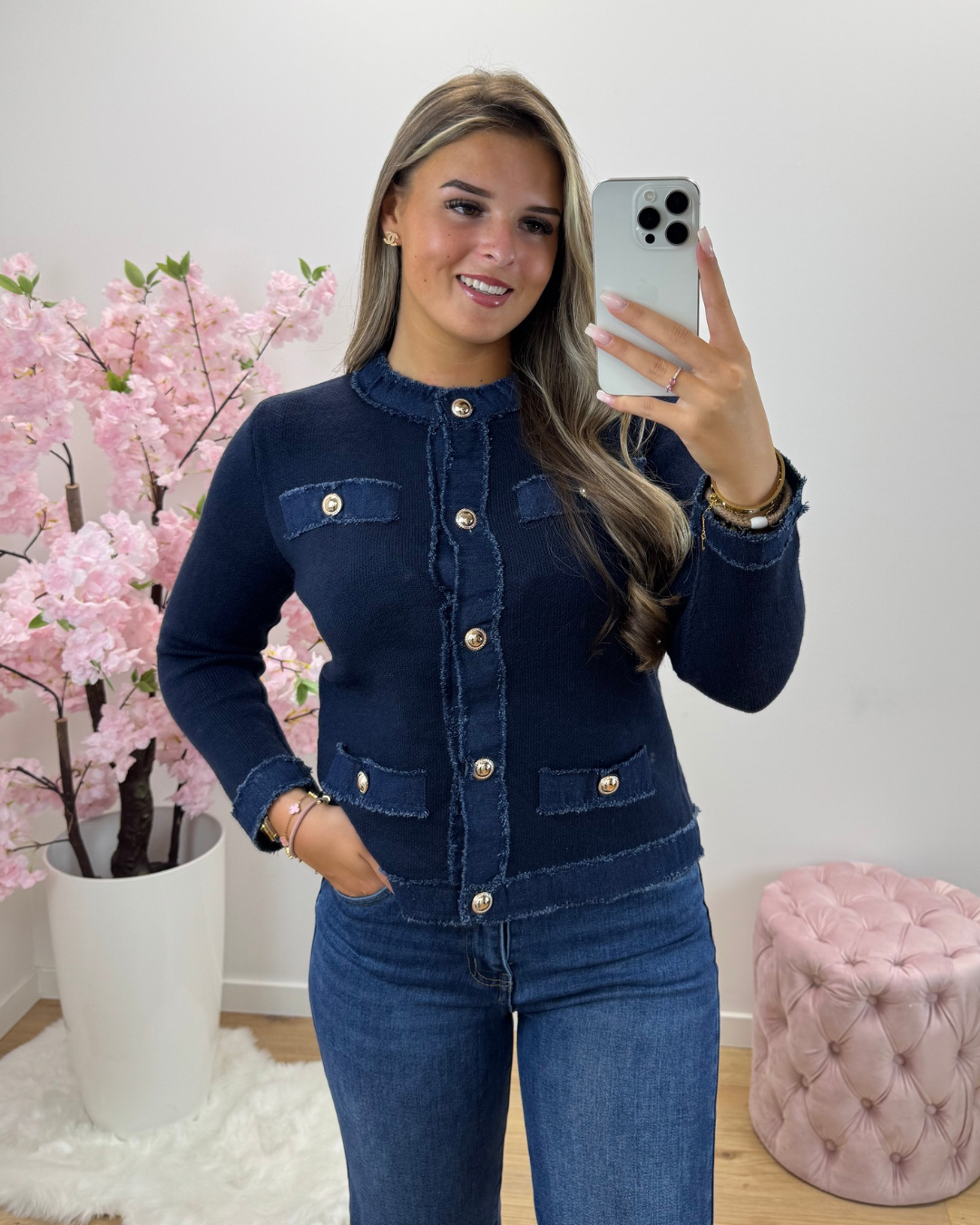 Trui/vest Bella blauw